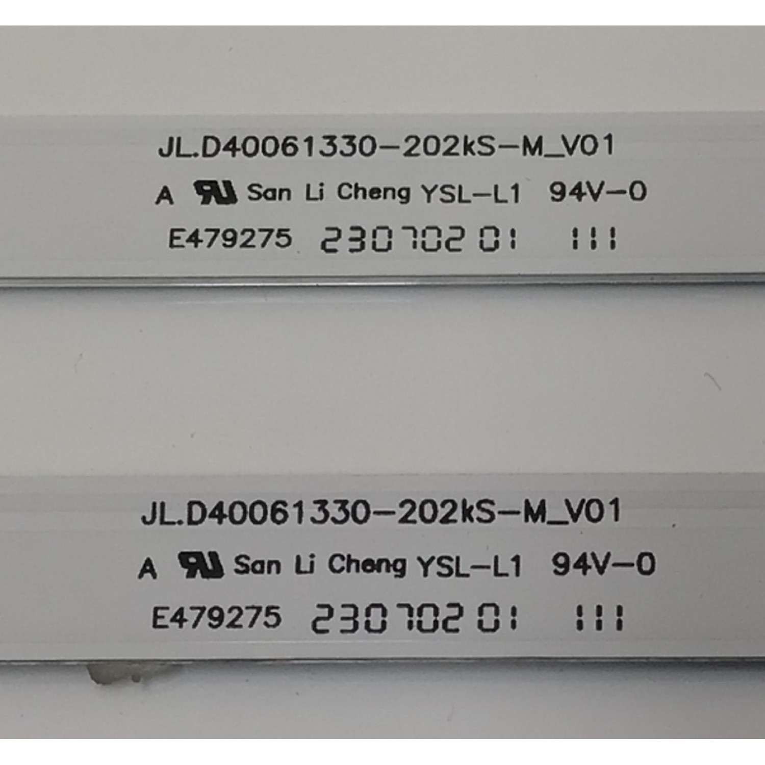 KIT DE LED'S PARA TV VIZIO ((2 PIEZAS)) / NUMERO DE PARTE  JL.D40061330-202KS-M / JL.D40061330-202KS-M_V01 / F8PKC000047P / PANEL V400HJ9-D03 / DISPLAY V400HJ9-D03 REV.C1 / MODELO D40F-J09 - Imagen 2