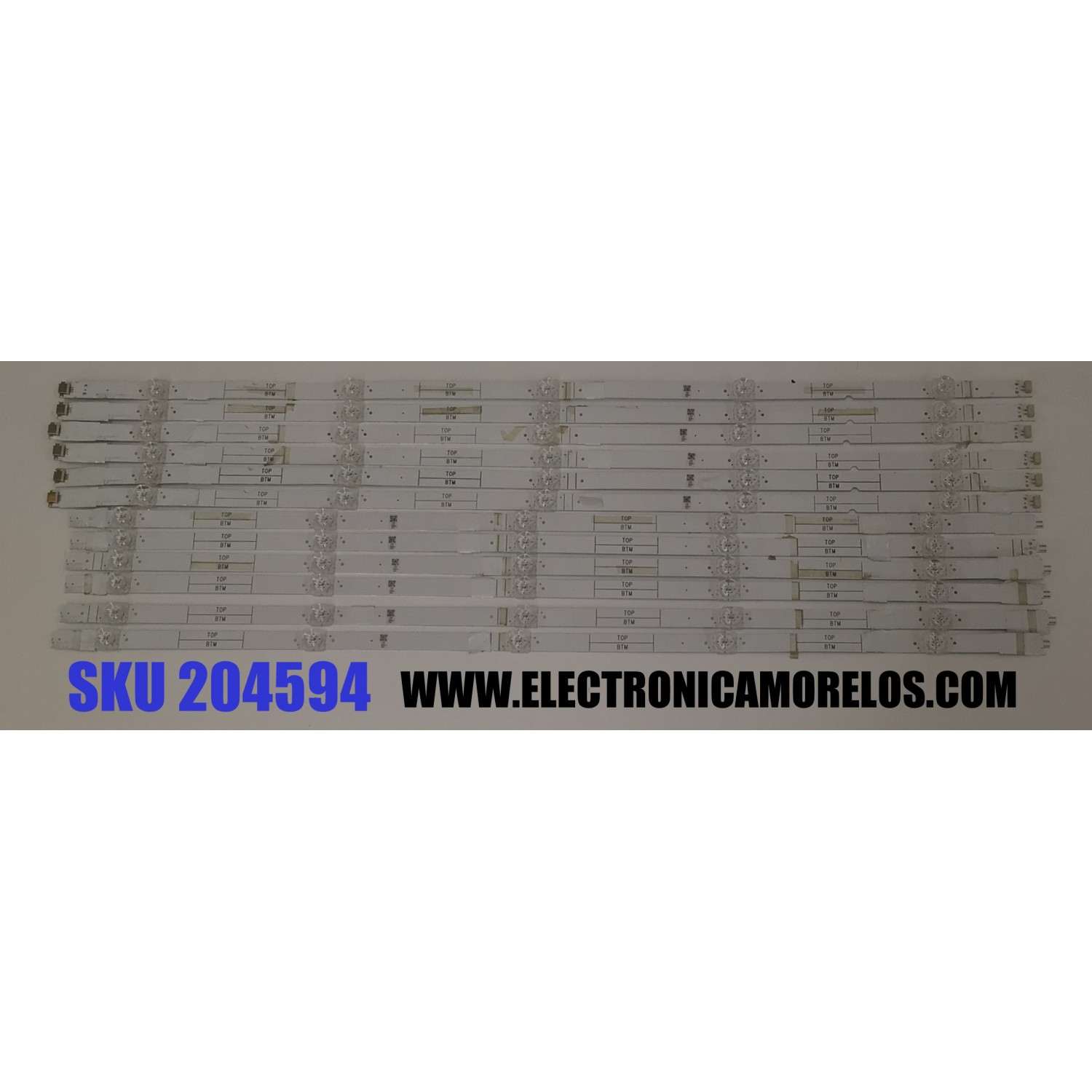 KIT DE LED'S PARA TV VIZIO ORIGINAL 12 PIEZAS / NUMERO DE PARTE LB65092 / LB65092 V0_05 / LB65092 V1_05 / LV65D / PANEL / SD650DUZ-1 / DISPLAY JR645R3HA3L / MODELO V655M-K03 / V655M-K03 LFTVM8LY