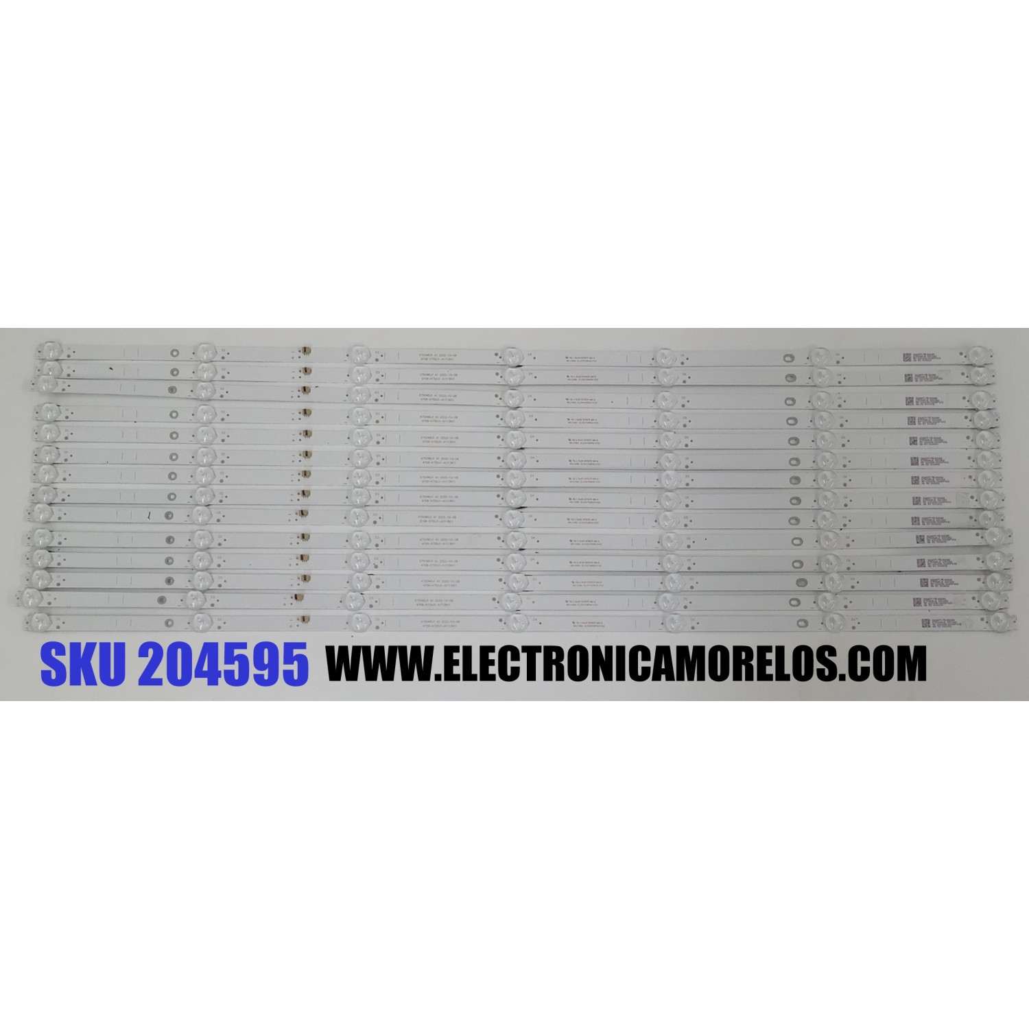 KIT DE LEDS ORIGINAL PARA TV SHARP / ONN / 14 PIEZAS / NUMERO DE PARTE 4708-K75DJ1-A1113N11 / K750WDJ1 A1 / XRJ1060 / SLC04708RA0 / 111407-75-J11041 / RF-231206-3225F432 / PANEL K750WDJ10HE / K750WDJ1 / DISPLAY ST7461D03-2 VER.2.3 / MODELO 4T-C75EL8UR 