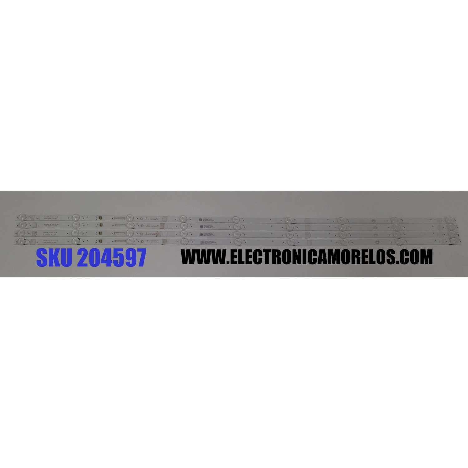 KIT DE LEDS ORIGINAL PARA TV SHARP 4 PIEZAS / NUMERO DE PARTE 4708-K50DGF-A3113N01 / K500WDGF A3 / XRJ1060 / SLC04708RA0 / 110409-50GF3021 / PANEL K500WDGF / DISPLAY CV500U5-T01 REV:01 / MODELO 4T-C50EL8UB / 100012585 50" / SI50URF