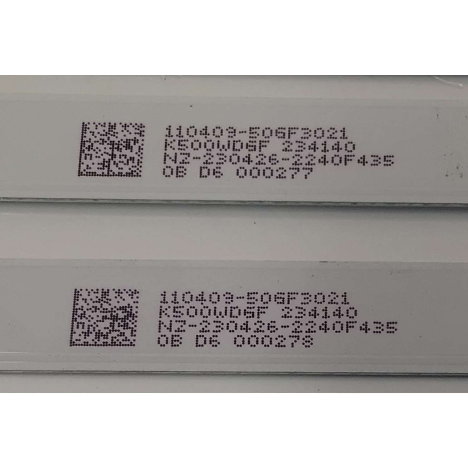 KIT DE LEDS ORIGINAL PARA TV SHARP 4 PIEZAS / NUMERO DE PARTE 4708-K50DGF-A3113N01 / K500WDGF A3 / XRJ1060 / SLC04708RA0 / 110409-50GF3021 / PANEL K500WDGF / DISPLAY CV500U5-T01 REV:01 / MODELO 4T-C50EL8UB / 100012585 50" / SI50URF - Imagen 5