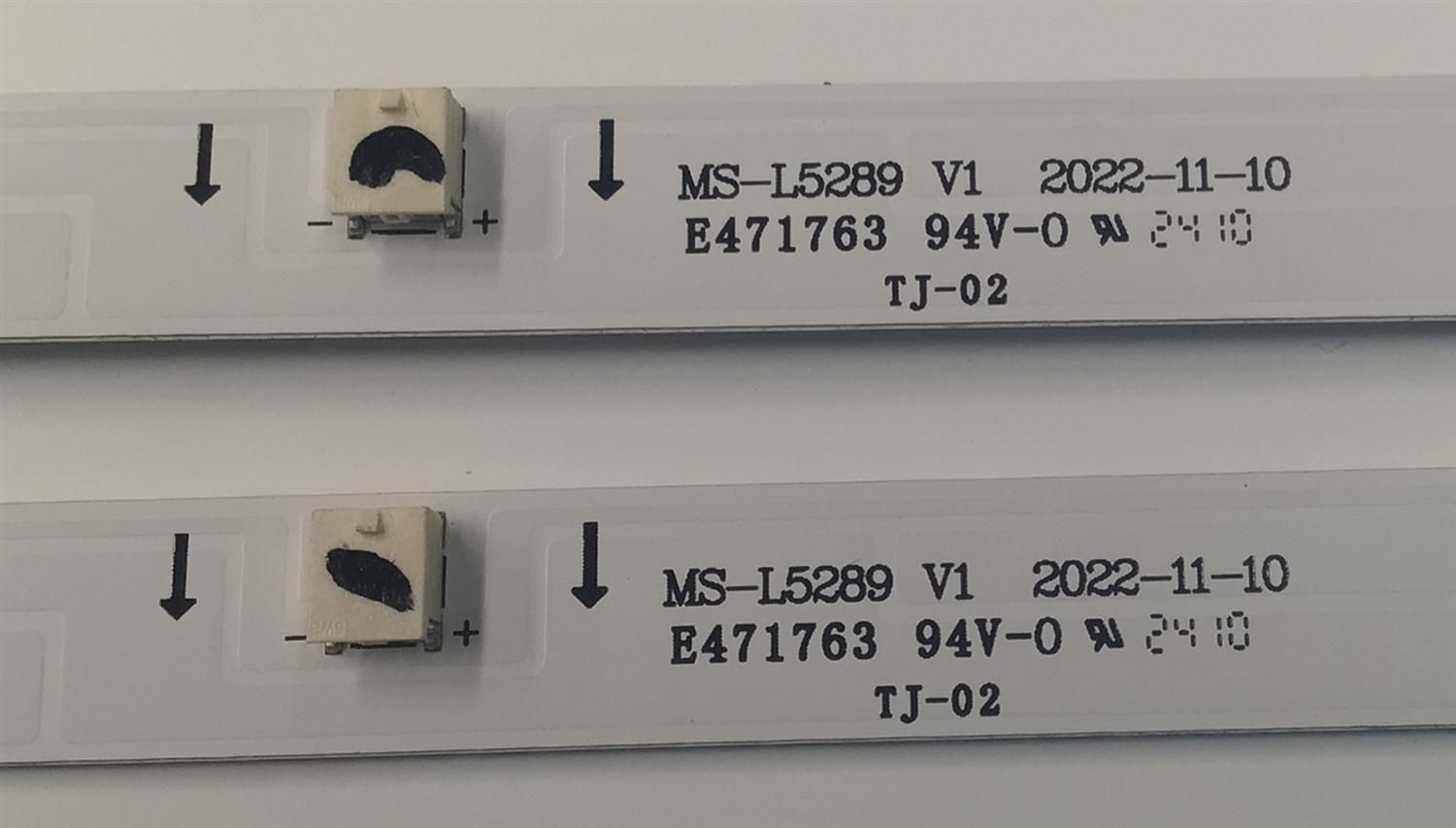 KIT DE LEDS PARA TV ONN ORIGINAL 2 PIEZAS / NUMERO DE PARTE MS-L5289 / MS-L5289 V1 / M224 KD C H 3C / M43161085 / LB-C320-G5N-Z-5-12-W-N-1B / PANEL C320Y20-G5 / DISPLAY ST3151A07-2 VER.2.9 / MODELO 100012589 32" - Imagen 2
