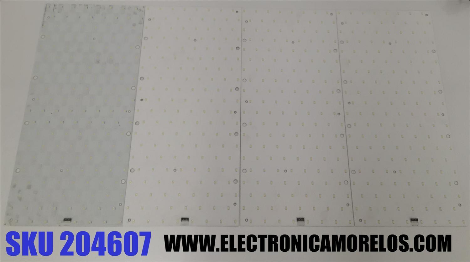 KIT DE LED´S PARA TV NEC 4 PIEZAS ORIGINALES  / NUMERO DE PARTE BN96-04519A / STS460AB8_160D_REV.3_110811 / 04519A / MODELO X464UNS
