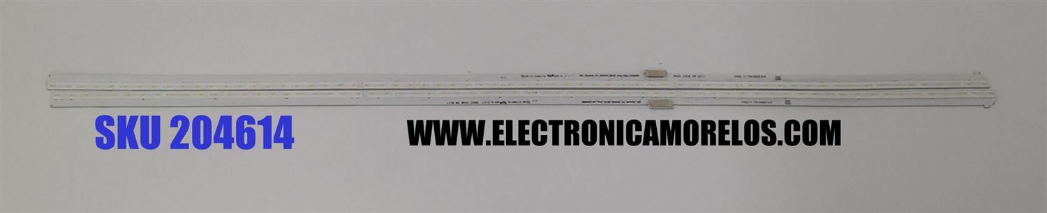 KIT DE LEDS ORIGINAL PARA TV LG 2 PIEZAS / NUMERO DE PARTE SSC_SKYWORTH_Y21_55NANO_66LED_ARRAY_RIGHT_20200808 / SSC_SKYWORTH_Y21_55NANO_66LED_ARRAY_LEFT_20200808 / PANEL SEL550W0 (LD0-B00) / MODELO 55NANO80SPA / 55NANO80SPA.BWMYLJR