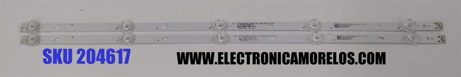 KIT DE LED´S PARA TV 2  PIEZAS ORIGINALES / NUMERO DE PARTE 30332005210 / LED32D05-ZC26AG-02 / 5544-A0 / 181210AF5 / 32000M13 / MODELO 32"