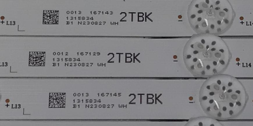 KIT DE LED´S PARA TV HISENSE 16 PIEZAS ORIGINALES / NUMERO DE PARTE JL.D65044330-003AL-M / JL.D65044330-003AR-M / JL.D65044330-003AL-M_V02  / JL.D65044330-003AR-M_V02 / PANEL HD650H3U52-T0LAK5 / HD650H3U52-T0LAK5+R+2023051701 / MODELO 65U6K - Imagen 3