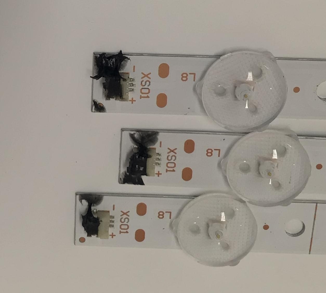 KIT DE LEDS PARA TV JENSEN ORIGINAL 3 PIEZAS / NUMERO DE PARTE DLED39.5DX / DLED39.5DX 3X8 0007 / F62DLED395DX3X80007 / PANEL V400HJ6-PE1 / MODELO JE4015 - Imagen 2