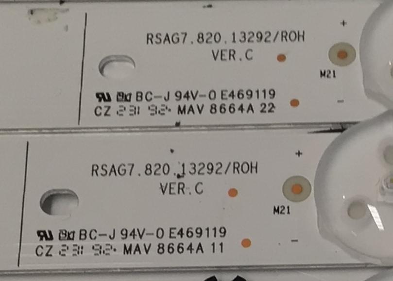 KIT DE LEDS PARA TV HISENSE ORIGINAL 20 PIEZAS / NUMERO DE PARTE JL.D7501M330 / JL.D7501M330-003AL-M_V02 / JL.D7501M330-003AR-M_V02 / RSAG7.820.13291/ROH VER.C / RSAG7.820.13292/ROH VER.C / PANEL HD750H3U71-T0L8K1 / DISPLAY HV750QUB-F92 / MODELO 75U7K - Imagen 8