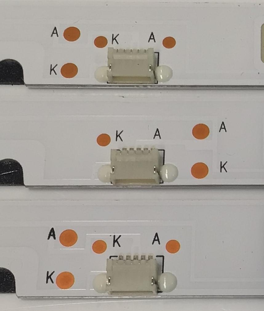 KIT DE LEDS PARA TV RCA ORIGINAL 3 PIEZAS / NUMERO DE PARTE 303HK400038E / HK40D07-ZC22AG-04E / 190624AC02 / HK400M06 / MODELO RT4038-G - Imagen 2