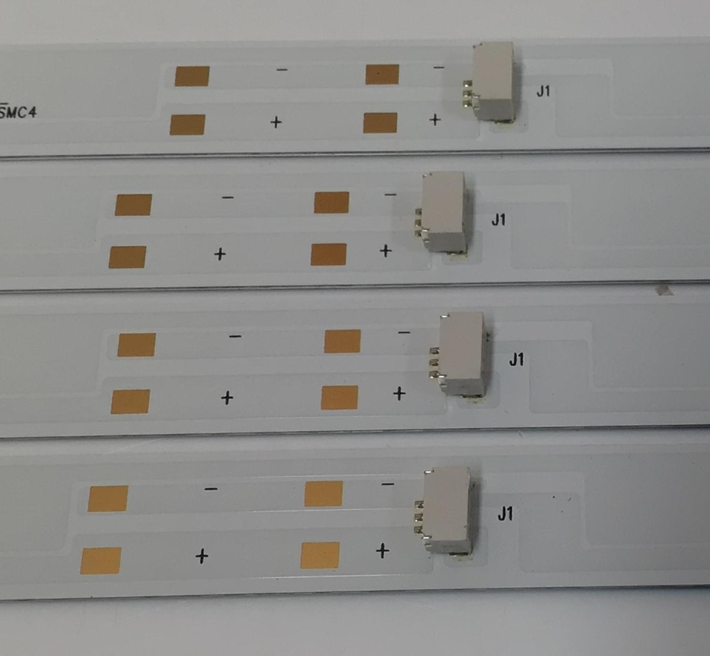 KIT DE LEDS PARA TV PHILIPS ORIGINAL 4 PIEZAS / NUMERO DE PARTE 303TC550068D / TCL55D09-ZC42AG-06D / 2300020075 / 230216BC09 / 4L-ZX055T-ZC021X / TC550M70 / PANEL T8-55D6120-LPBX002 / MODELO 55PUL6673 / 55PUL6673/F7 - Imagen 2