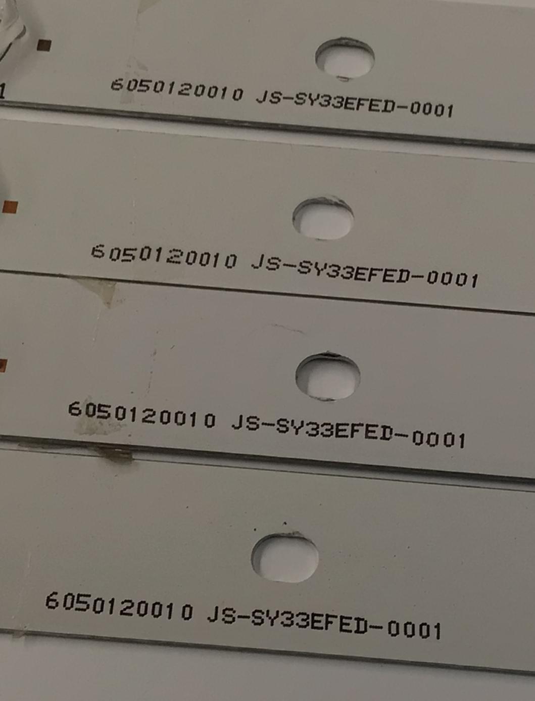 KIT DE LEDS PARA TV DIGITREX ORIGINAL 4 PIEZAS / NUMERO DE PARTE 3BL-T8104102-003B / DY-01E340369 / 6050120010 / JS-SY33EFED-0001 / PANEL HK395WLEDM-CH03H / DISPLAY V400HJ6-PE1 / MODELO DX40FKM - Imagen 2
