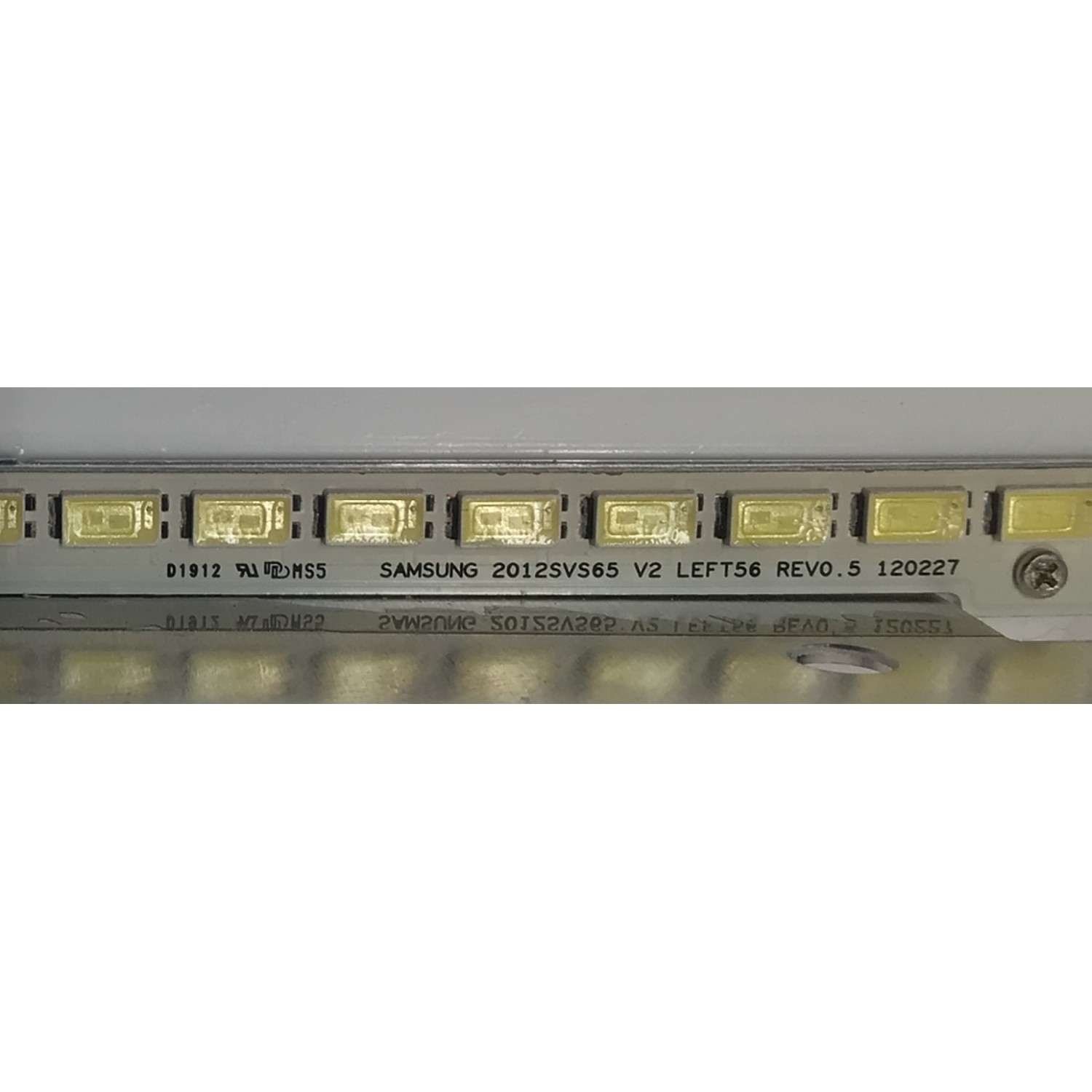 KIT DE LED´S PARA PARA TV SAMSUNG 2 PIEZAS ORIGINAL / NUMERO DE PARTE 2012SVS65 V2 / SAMSUNG 2012SVS65 V2 LEFT56 REV0.5 1200227 / SAMSUNG 2012SVS65 V2 RIGHT56 REV0.5 1200227 / BN64-02086A / PANEL CY-FE650DSAV2V / MODELO UN65ES6500 /  LH65MEBPLGA - Imagen 4