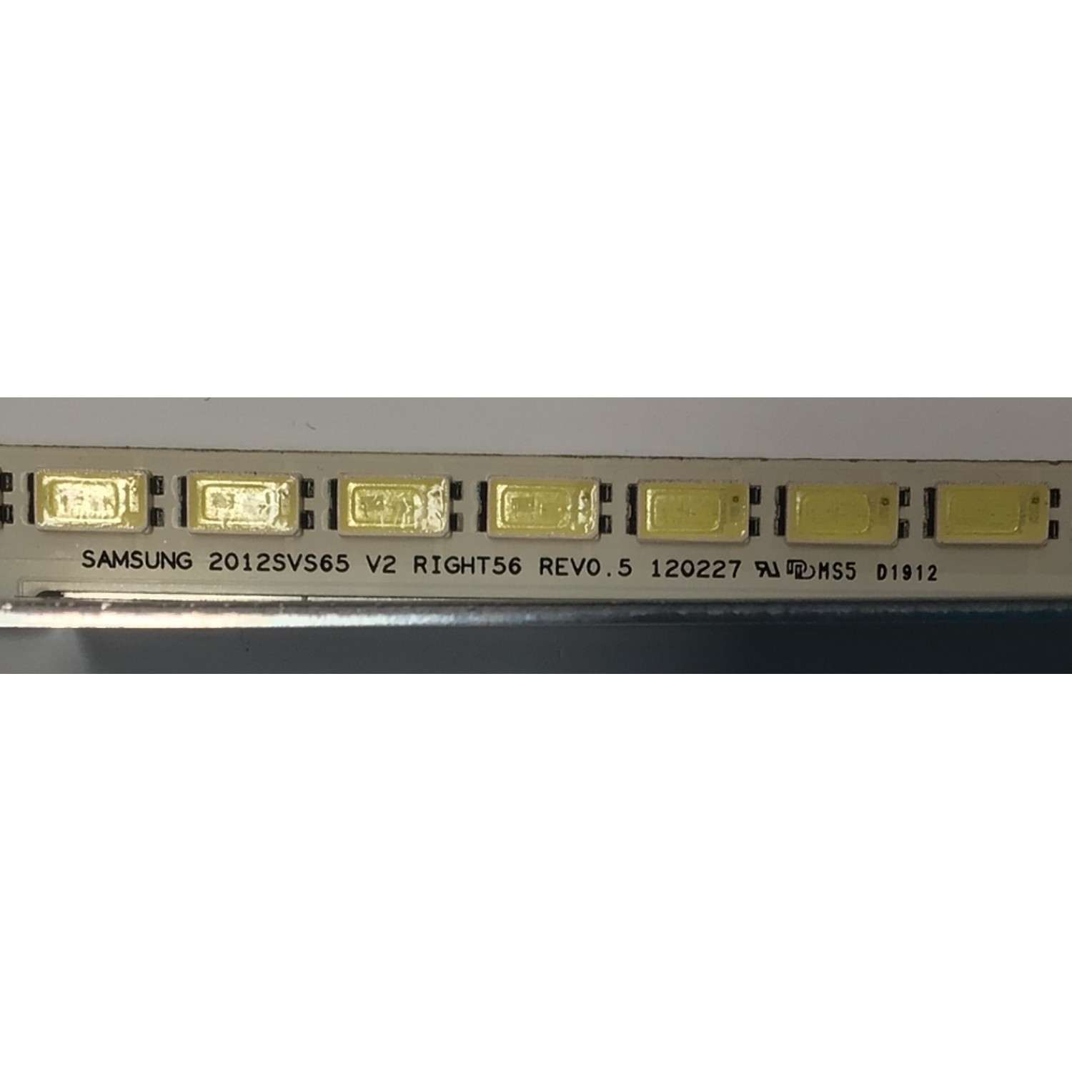 KIT DE LED´S PARA PARA TV SAMSUNG 2 PIEZAS ORIGINAL / NUMERO DE PARTE 2012SVS65 V2 / SAMSUNG 2012SVS65 V2 LEFT56 REV0.5 1200227 / SAMSUNG 2012SVS65 V2 RIGHT56 REV0.5 1200227 / BN64-02086A / PANEL CY-FE650DSAV2V / MODELO UN65ES6500 /  LH65MEBPLGA - Imagen 5