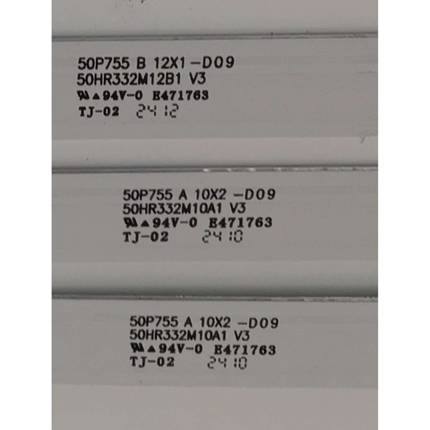 KIT DE LEDS PARA TV TCL ORIGINAL 3 PIEZAS / NUMERO DE PARTE  50HR332M12B1 / 50HR332M10A1 / 50HR332M12B1 V3 / 50HR332M10A1 V3 / 50HR332M12B1 V2 / 50HR332M10A1 V2 / PANEL LVU500NDJL / DISPLAY CV500U2-L02 REV:02 / MODELO 50S551G - Imagen 4