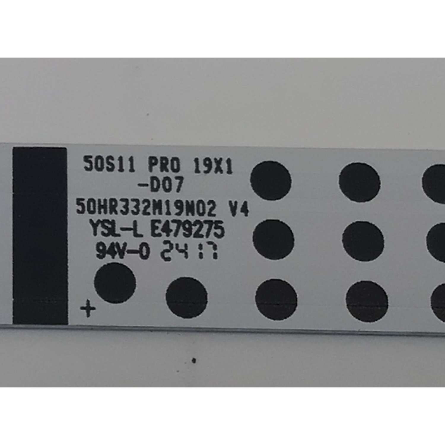 LED ORIGINAL PARA TV TCL 1 PIEZA  / NUMERO DE PARTE 50HR332M19N02 V4 / 50S11 PR0 19X1-D07 / N0101-000269 / PANEL LVU500NDAL / DISPLAY CV500U2-L02 REV:01 / MODELO 50G31 / 50S451 - Imagen 2