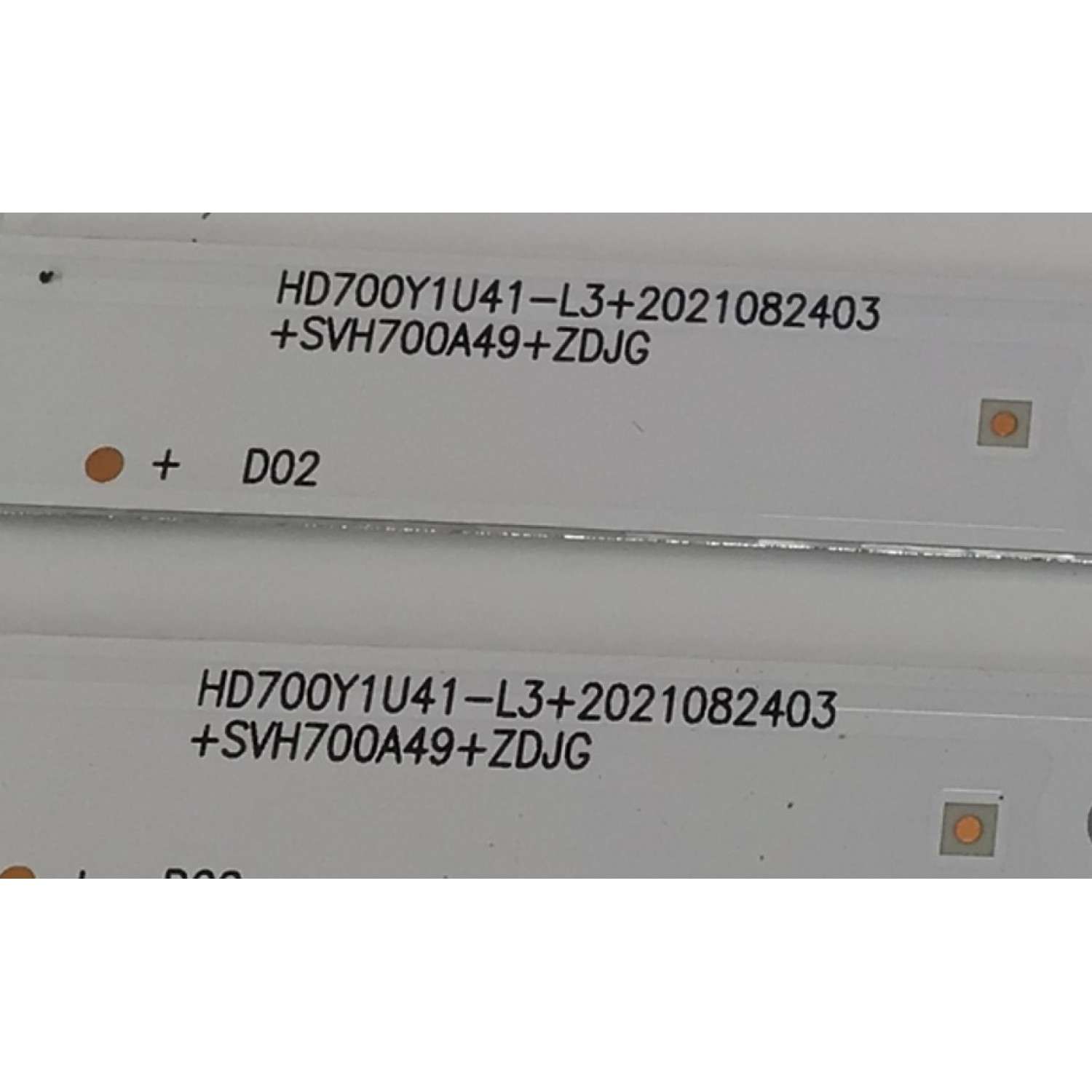 KIT DE LEDS ORIGINAL PARA TV HISENSE 8 PIEZAS / NUMERO DE PARTE SVH700A49 / ZD_SSC_D700_8X9_02_TDE30_V1.40_20211022 / HD700Y1U41-L3 / 2021082403 / SVH700A49+ZDJGHIP7.820.241HIP7.820.241 / 1269989 / 5Q2C B1 / PANEL HD700Y1U41-L3 / MODELO 70A6 / 70A6F / 70R6E4  - Imagen 3