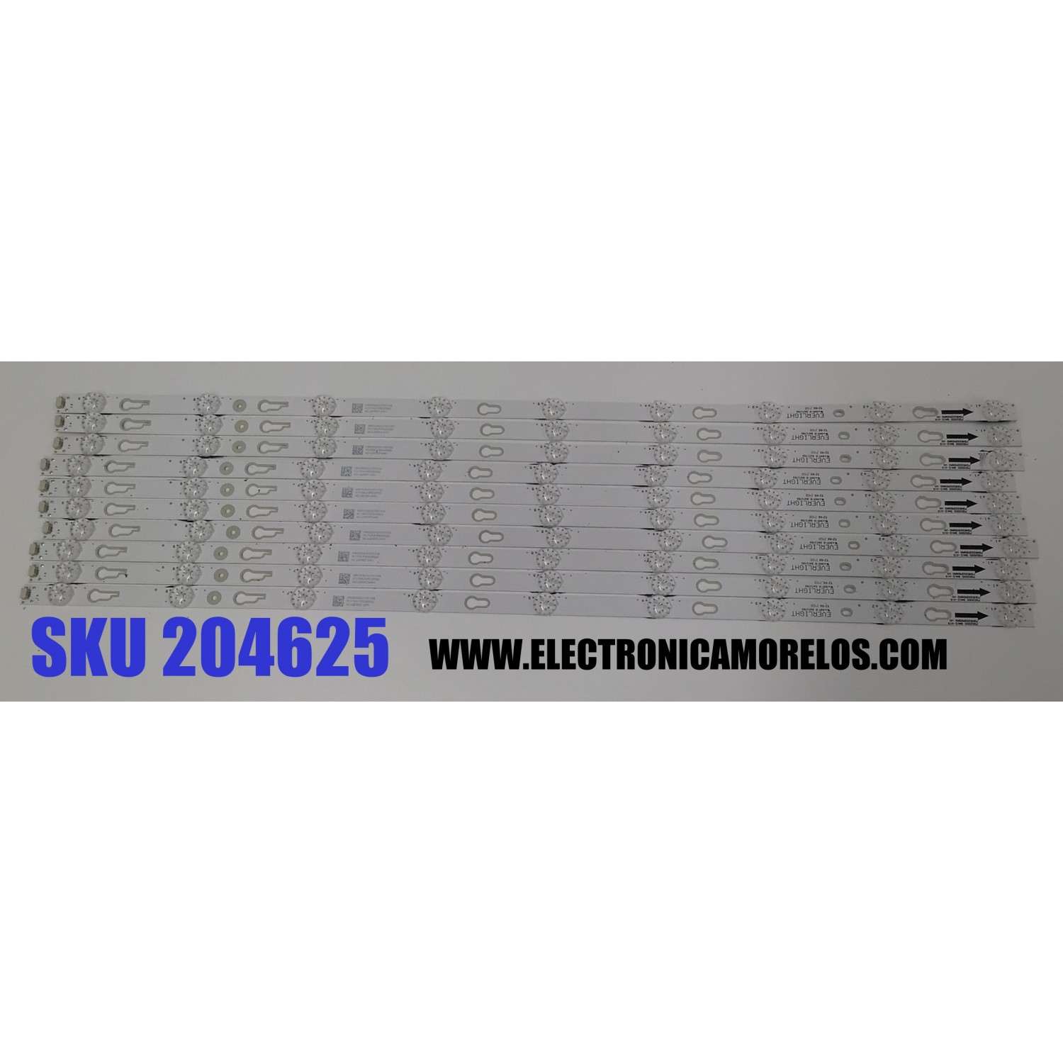KIT DE LED´S PARA TV PHILIPS 10 PIEZAS ORIGINALES / NUMERO DE PARTE 70HR332M09A0 V0 / 70D2000 / 4C-LB700T-HR1 / LF2RD2R0D / MODELO 70PFL5656 / 70PFL5656/F7A