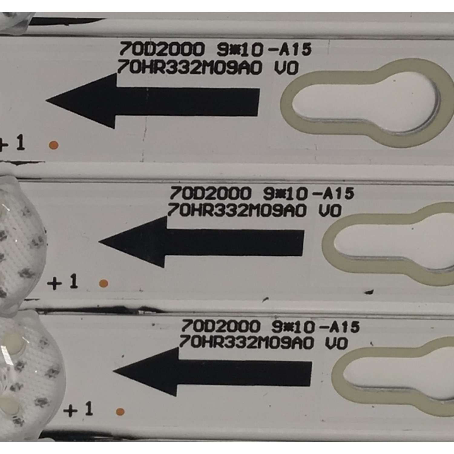 KIT DE LED´S PARA TV PHILIPS 10 PIEZAS ORIGINALES / NUMERO DE PARTE 70HR332M09A0 V0 / 70D2000 / 4C-LB700T-HR1 / LF2RD2R0D / MODELO 70PFL5656 / 70PFL5656/F7A - Imagen 3