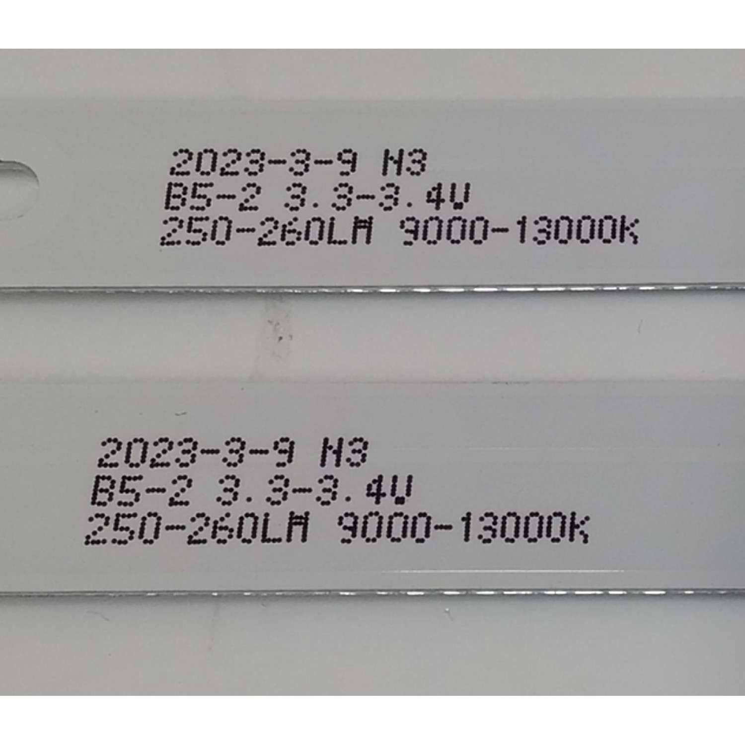 KIT DE LED´S PARA TV EVL 2 PIEZAS ORIGINALES / NUMERO DE PARTE MSG-T320-V6-3030-19001-2-06 / 1.3.1070320266 / PC67182A / 250-260LM / 9000-13000K / MODELO 32EVLSM - Imagen 5