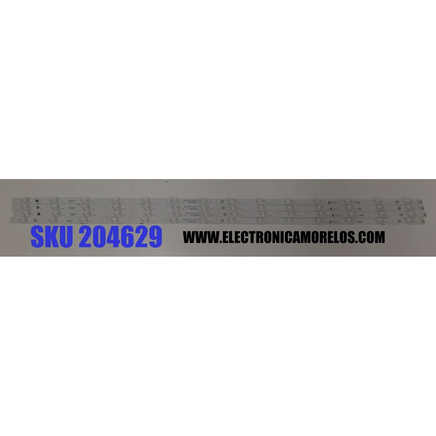 KIT DE LED´S PARA TV HISENSE 4 PIEZAS ORIGINALES / NUMERO DE PARTE JL.D550E1330-003BS-M / JL.D550E1330-003BS-M_V02 / HD550Y3U51-T0L4 / 2020123101 / 1286038 / 6UC8 / PANEL HD550Y3U51-T0L4 / MODELO 55A7G
