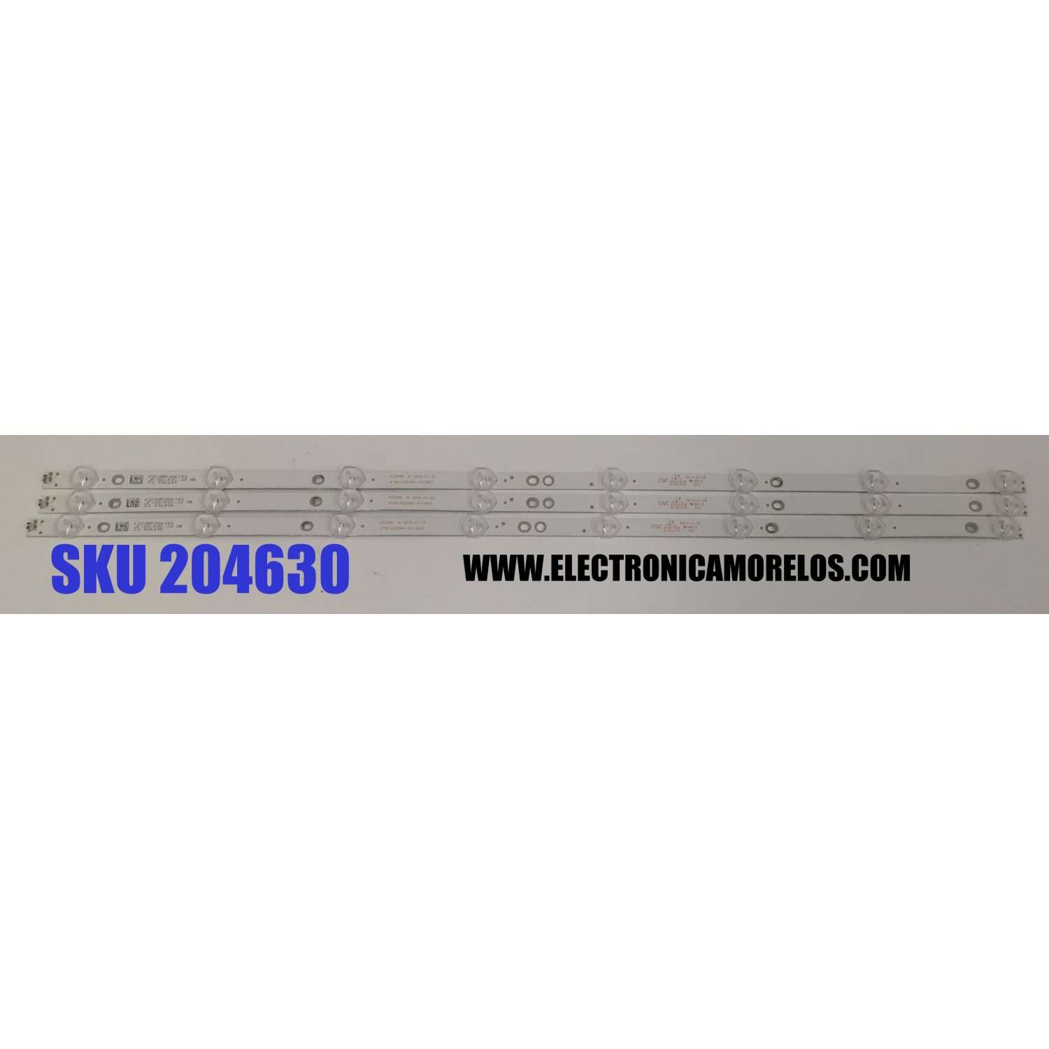 KIT DE LED´S PARA TV WBOX 3 PIEZAS ORIGINALES / NUMERO DE PARTE 4708-K320WD-A1113N21 / K320WD A1 / 471R1P79 / MH-H-11-10 / K320WD186 143 / PANEL K320WD82 / MODELO 0E32LED / OE32LED