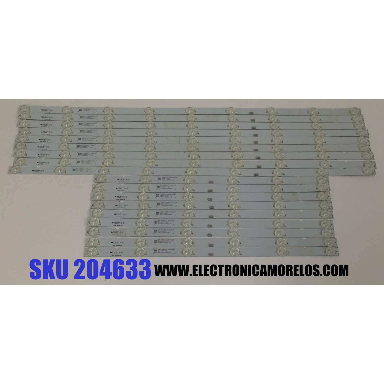 KIT DE LED'S PARA TV SONY ORIGINAL 18 PIEZAS / NUMERO DE PARTE SBT65 / 65039D915SN0L / 65039D915SN0R / EAHM4T5 / PANEL YD75650DND01B / MODELOS XBR-65X900E / XBR65X900E