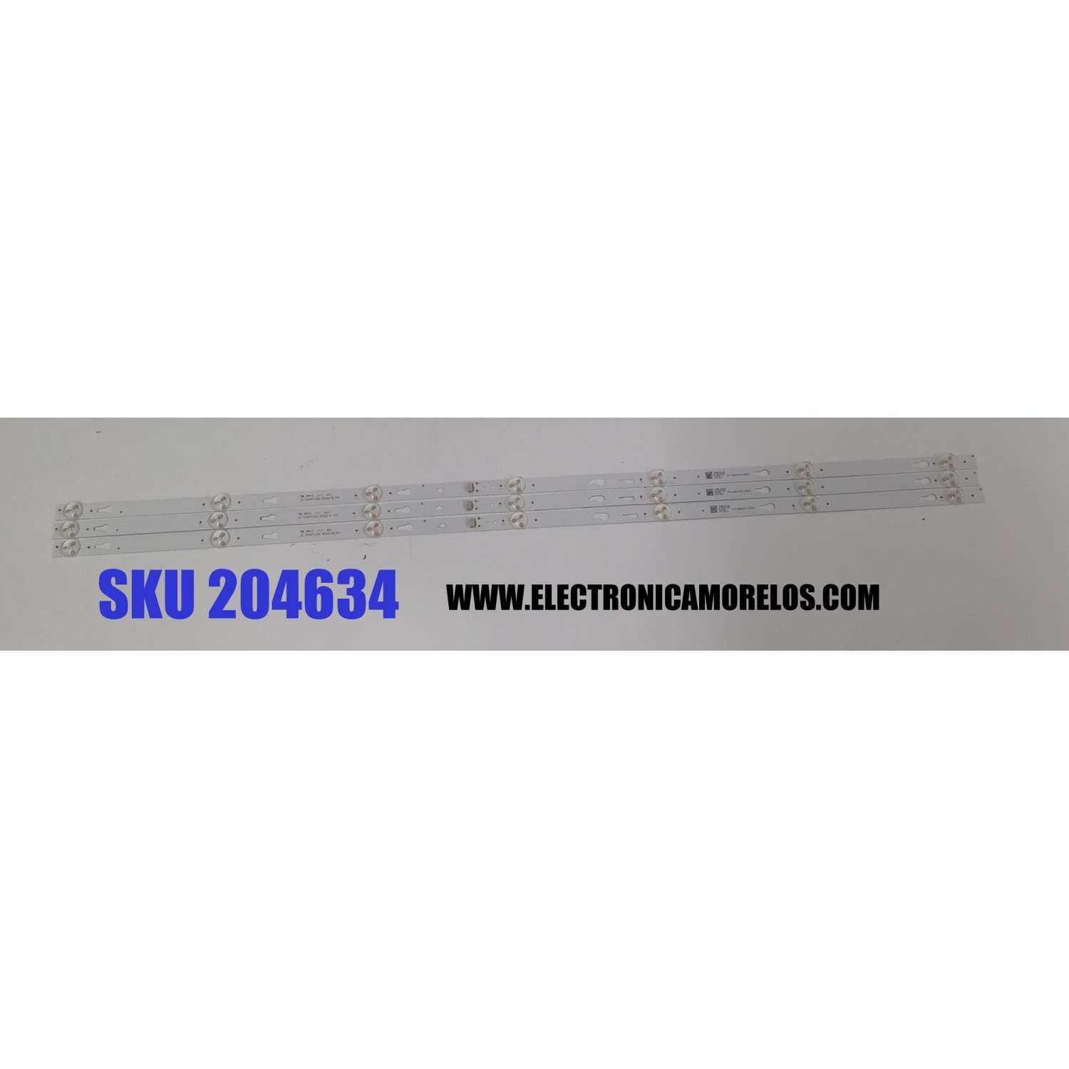 KIT DE LED'S PARA TV PIONEER ORIGINAL 3 PIEZAS / NUMERO DE PARTE JL.D43071330-004AS-M / JL.D43071330-004AS-M_V01 / 4C-LB430T-JFAC / 18BC530 / N190226 / T408 / 021910 / MODELO PLE-43S08FHD