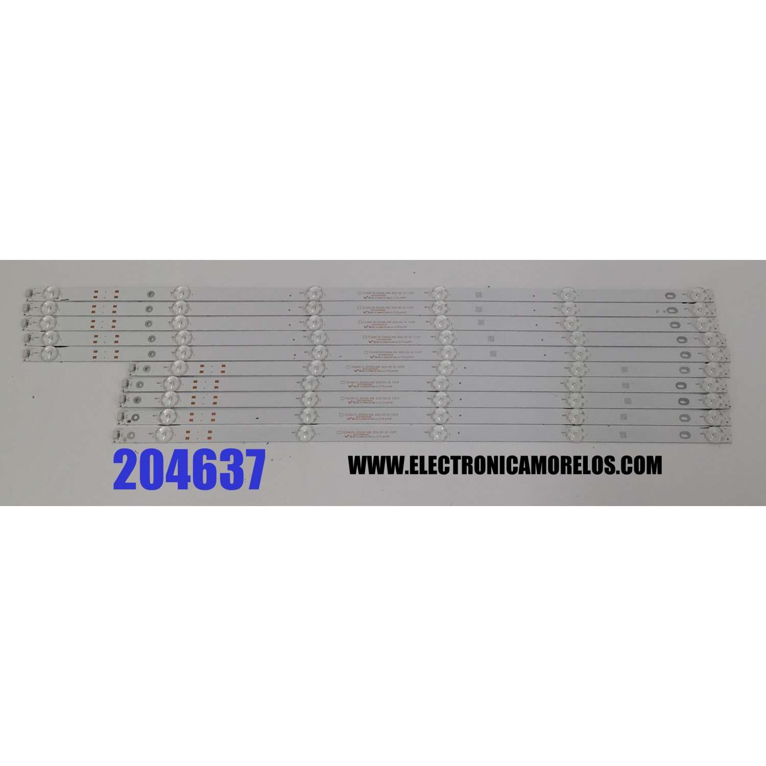 KIT DE LEDS PARA TV PHILIPS ORIGINAL 10 PIEZAS / NUMERO DE PARTE 303TC650053D / 303TC650052D / TCL65D11R-ZC42AG-04D / TCL65D11L-ZC42AG-04D / TC650M31 / 220908BC08 / MODELO 65PUL6673 / 65PUL6673/F7
