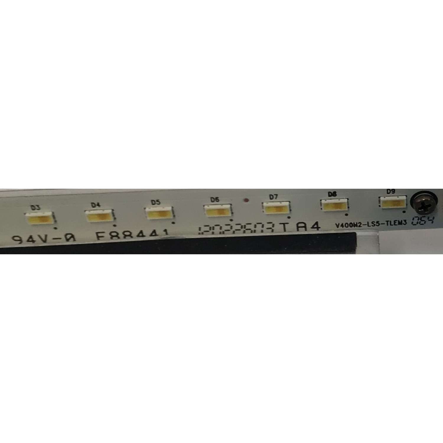 KIT DE LEDS PARA TV TOSHIBA ORIGINAL 2 PIEZAS / NUMERO DE PARTE V400H2-LS5 / V400H2-LS5-TLEM3 / V400H2-LS5-TREM3 / 067008N31A23D02 / PANEL V400HK2-LS5 REV.C1 / MODELO 40L5200U2 - Imagen 4