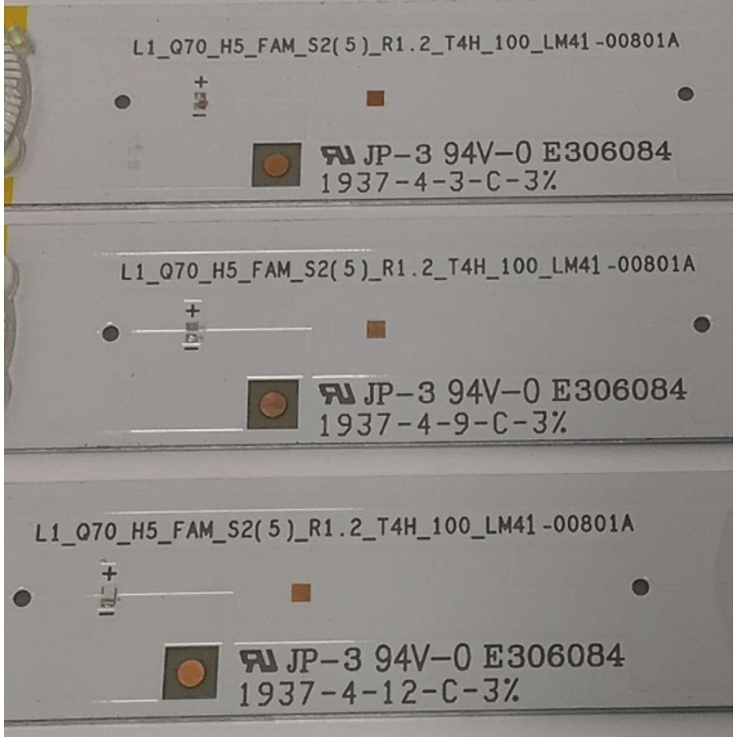 KIT DE LEDS PARA TV SAMSUNG ORIGINAL 48 PIEZAS / NUMERO DE PARTE BN96-49561A / LI_Q70_H5_FAM_S2(5)_R1.2_TAH_100_LM41-00801A / LM41-00801A / MODELO QN85Q7DRAFXZA / QN85Q70RAFXZA - Imagen 2