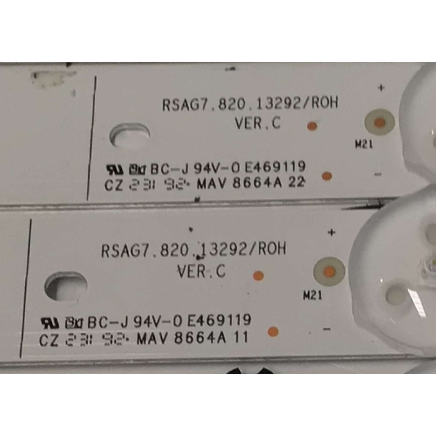 KIT DE LEDS PARA TV HISENSE ORIGINAL 20 PIEZAS / NUMERO DE PARTE JL.D7501M330 / JL.D7501M330-003AL-M_V02 / JL.D7501M330-003AR-M_V02 / RSAG7.820.13291/ROH VER.C / RSAG7.820.13292/ROH VER.C / PANEL HD750H3U71-T0L8K1 / DISPLAY HV750QUB-F92 / MODELO 75U7K - Imagen 8