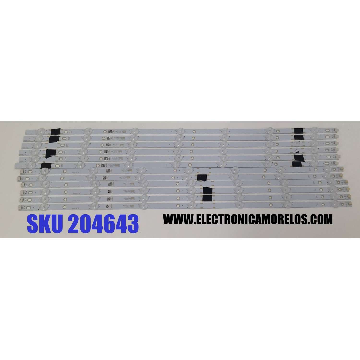 KIT DE LEDS PARA TV SUNBRITE ORIGINAL 12 PIEZAS / NUMERO DE PARTE LB65068 / LB65068 V0_00 / LB65068 V1_00 / 09810108GH03 / HA3E7CD1 / 81010 / MODELO SB-V-65-4KHDR