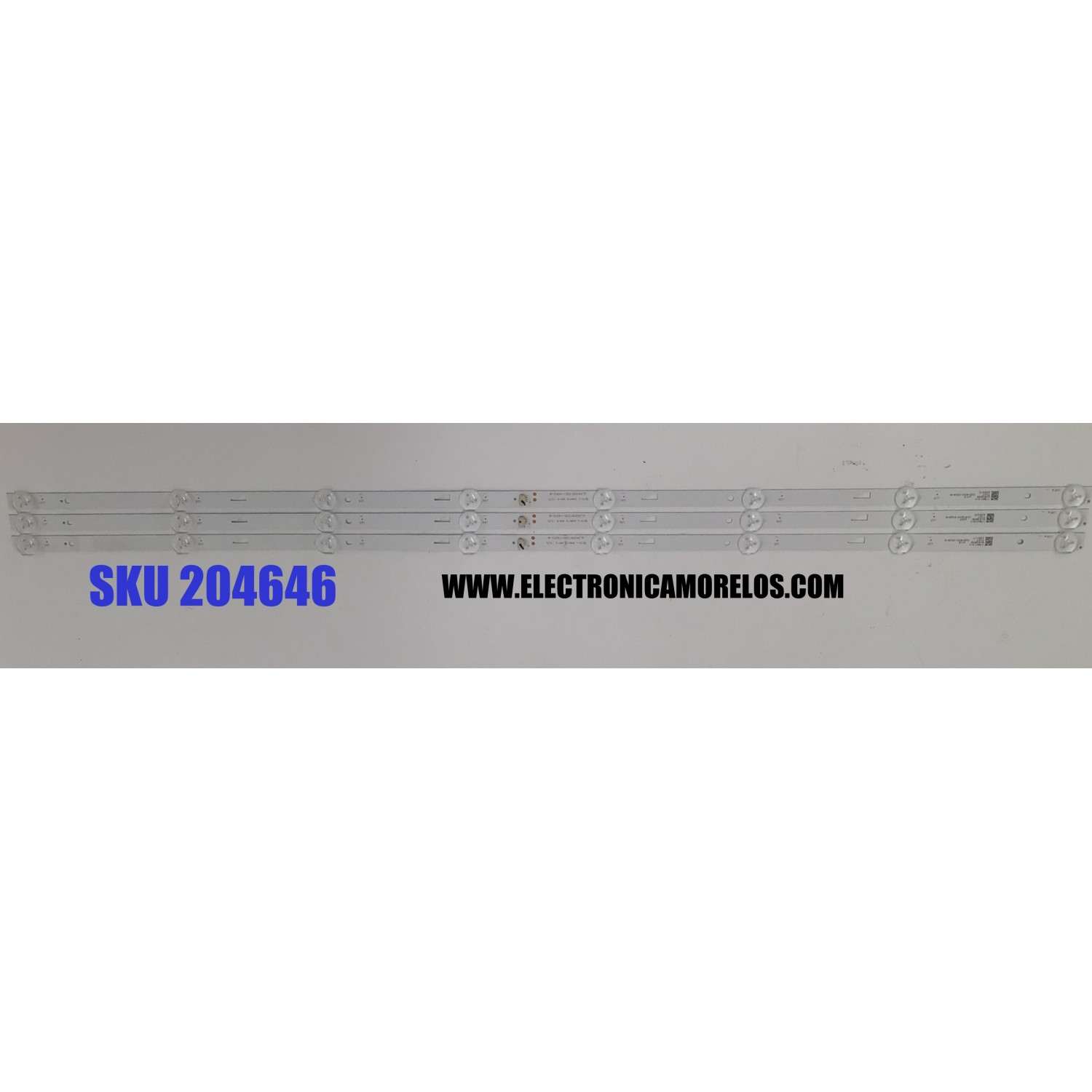 KIT DE LEDS PARA TV HKPRO ORIGINAL 3 PIEZAS / NUMERO DE PARTE JL.D43081330-140FS-M / 17BK13-1 / 035-430-3528-G / PANEL LVF430LGD0 E1 V63 / MODELO 43L26CMC