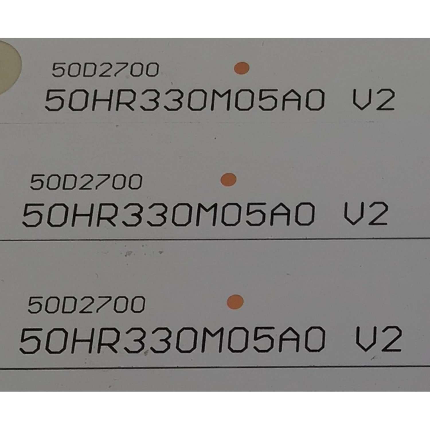 KIT DE LEDS PARA TV TCL ORIGINAL 8 PIEZAS / NUMERO DE PARTE 50HR330M05A0 V2 / 50D2700 / LC4RB2U1-C-K / 4C-LB5005-HR1 / MODELO 50FS3800  - Imagen 3