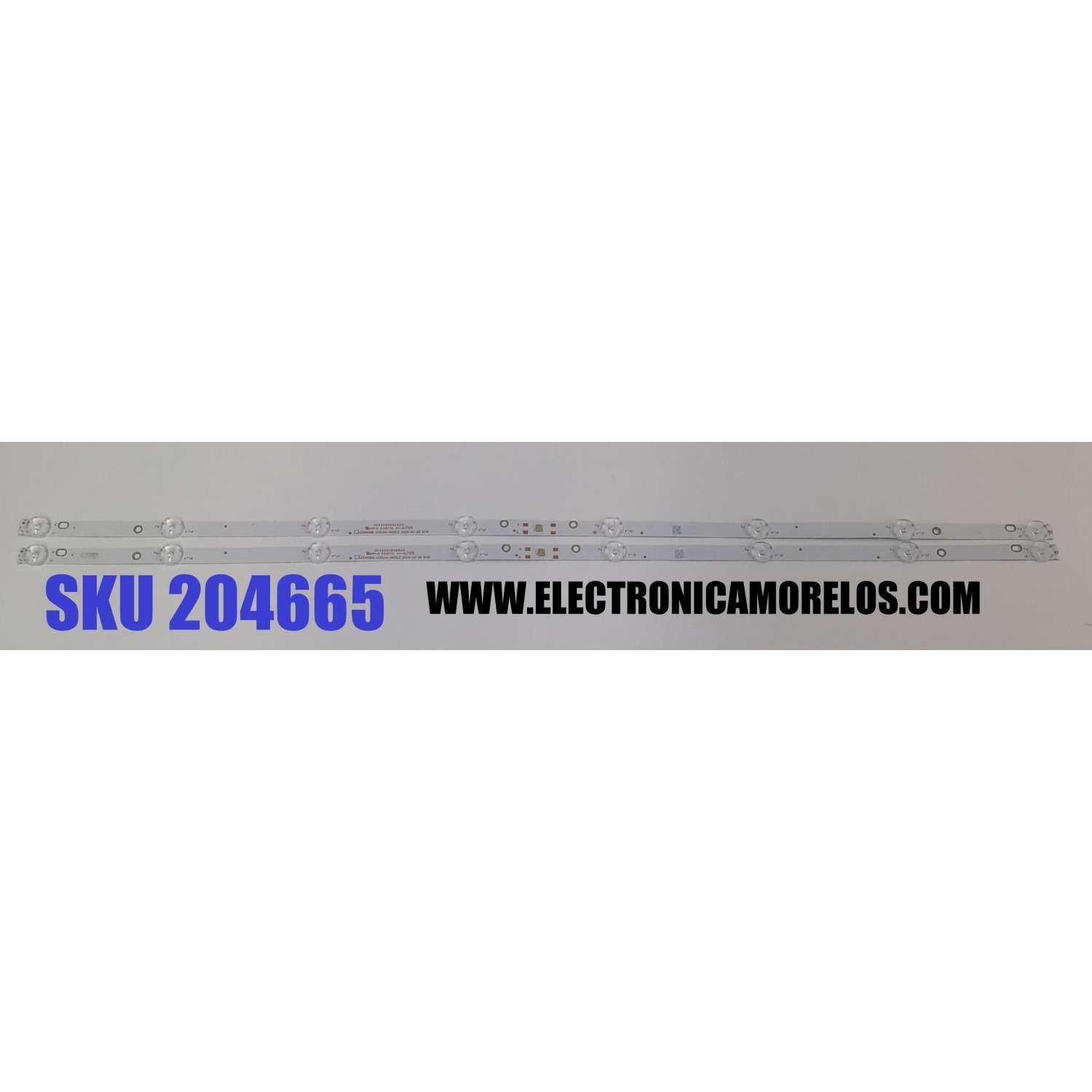 KIT DE LEDS ORIGINAL PARA TV ONN 2 PIEZAS / NUMERO DE PARTE 30340008008DS / LED40D08-ZC62AG-14DSEZ / A22/135LM/3.4V/ 240718AC08 / 40000M59S / PANEL HV400FHB-F11 / V400HJ9-PE1 (C4) / MODELO 100058007 40" / DAW40FR