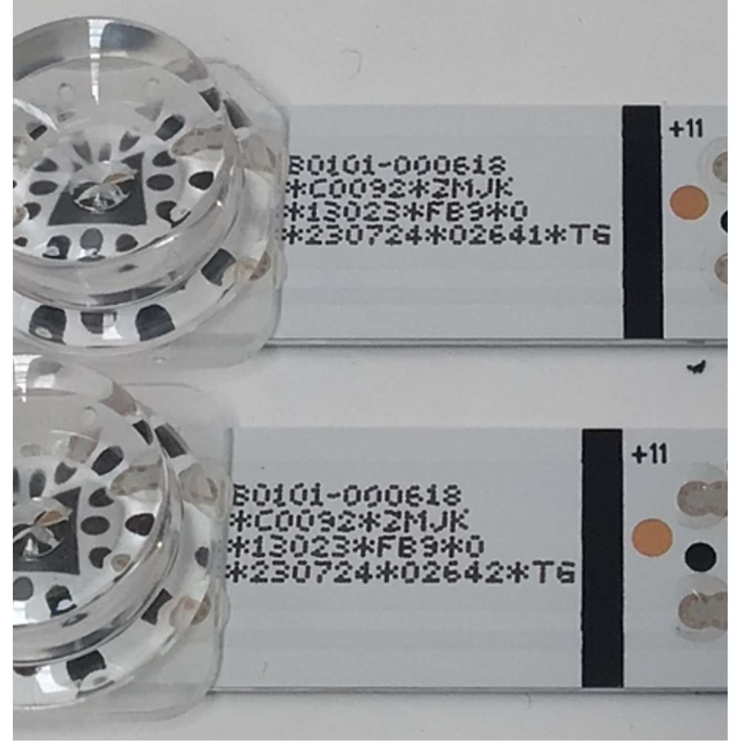 KIT DE LEDS PARA TV TCL ORIGINAL 2 PIEZAS / NUMERO DE PARTE TCL65LB20 / TCL65LB20_3030F2.4D_V1.0_20211207 / B0101-00618 / C0092 / ZMJK / 13023 / FB9 / 0 / 230724 / 02642 / TG / 230724 / 02641 / TG / PANEL LVU650NDEL / MODELO 65S450F - Imagen 3
