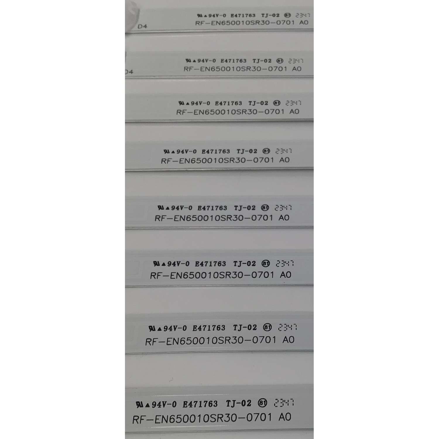 KIT DE LEDS PARA TV PHILIPS ORIGINAL 8 PIEZAS / NUMERO DE PARTE UDULEDREF018 / UDULEDREF018 REV.A / RF-EN650010SR30-0701 A0 / 65W7S1P / R018 / 22DF / 102670 / 102620 / PANEL UHF83XT-6075 / MODELO 65PUL7552 / 65PUL7552/F7 - Imagen 2
