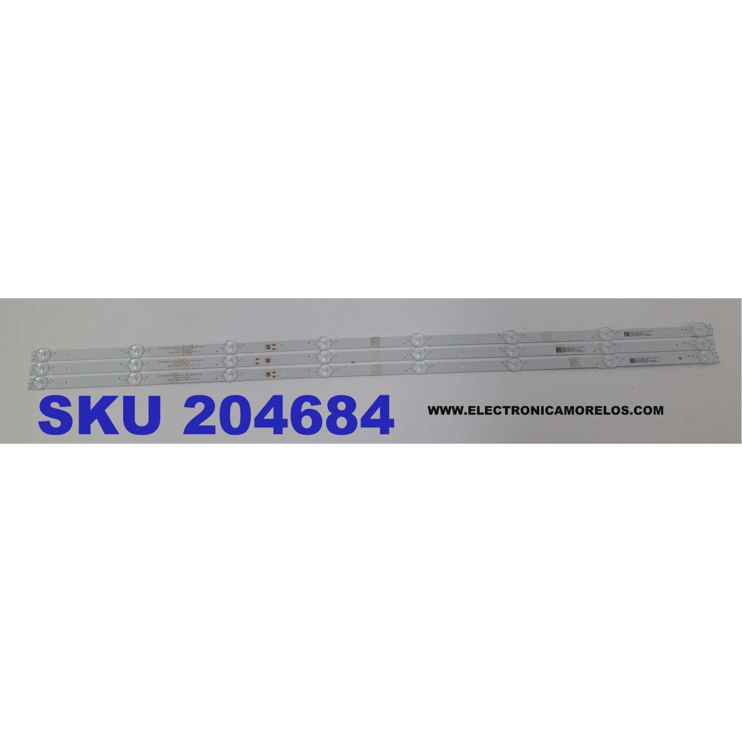KIT DE LEDS PARA TV RCA ORIGINAL 3 PIEZAS / NUMERO DE PARTE 303CX390041E / CX39D08-ZC22AG-02E / 2010068324 / 3080539Z10DTZ003 / 200707AC04 / CX400M12 / PANEL CX400DLEDM / MODELO RLDED4016A-E