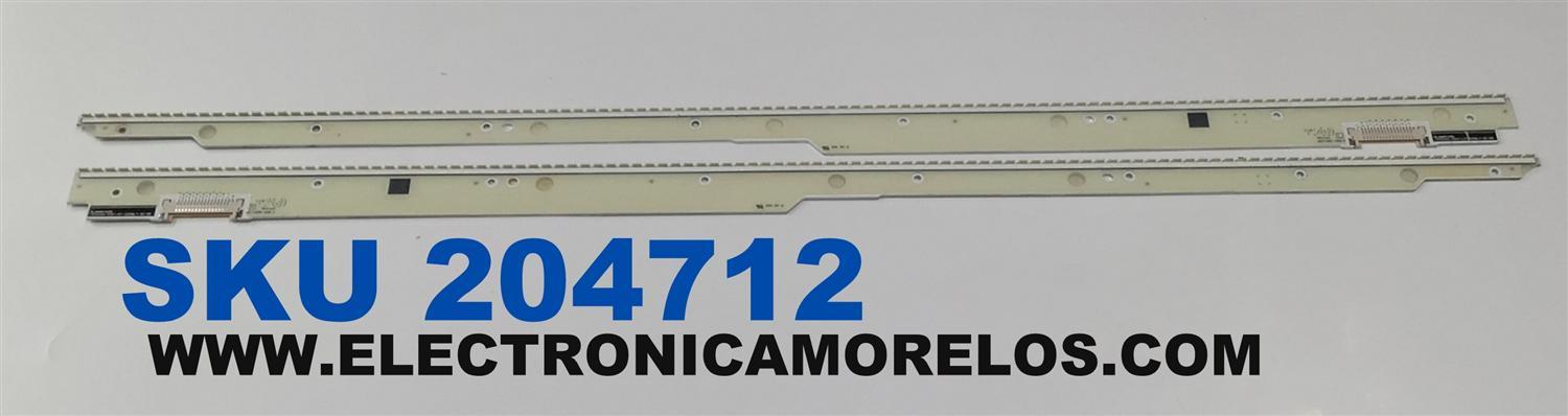 KIT DE LEDS PARA TV ORIGINAL 2 PIEZAS / NUMERO DE PARTE NLAW4016 / NLAW4016L / NLAW4016R / 120606A-0261-L2-020NLY-SC-M2 / 120606A-0051-R1-020NLY-SC-M2 / AST165R-42B-1 / AST165L-42B-2 / 55INCH / PANEL VVX55F130A00 / MODELO TC-L55WT50