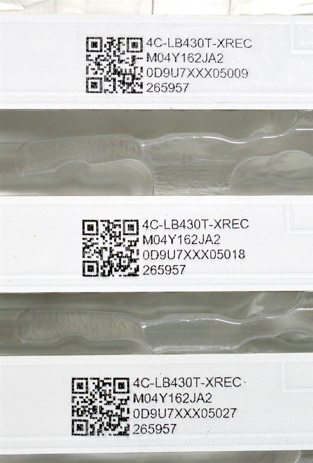 KIT DE LEDS ORIGINAL NUEVOS PARA TV HKPRO 3 PIEZAS / NUMERO DE PARTE CRH-AT43D2000303007039C4REV1.1 / 4C-LB430T-XREC / AT43D2000 / E479275 / 265957 / MODELOS HKP43SM9 / LD43FS-C50 - Imagen 3