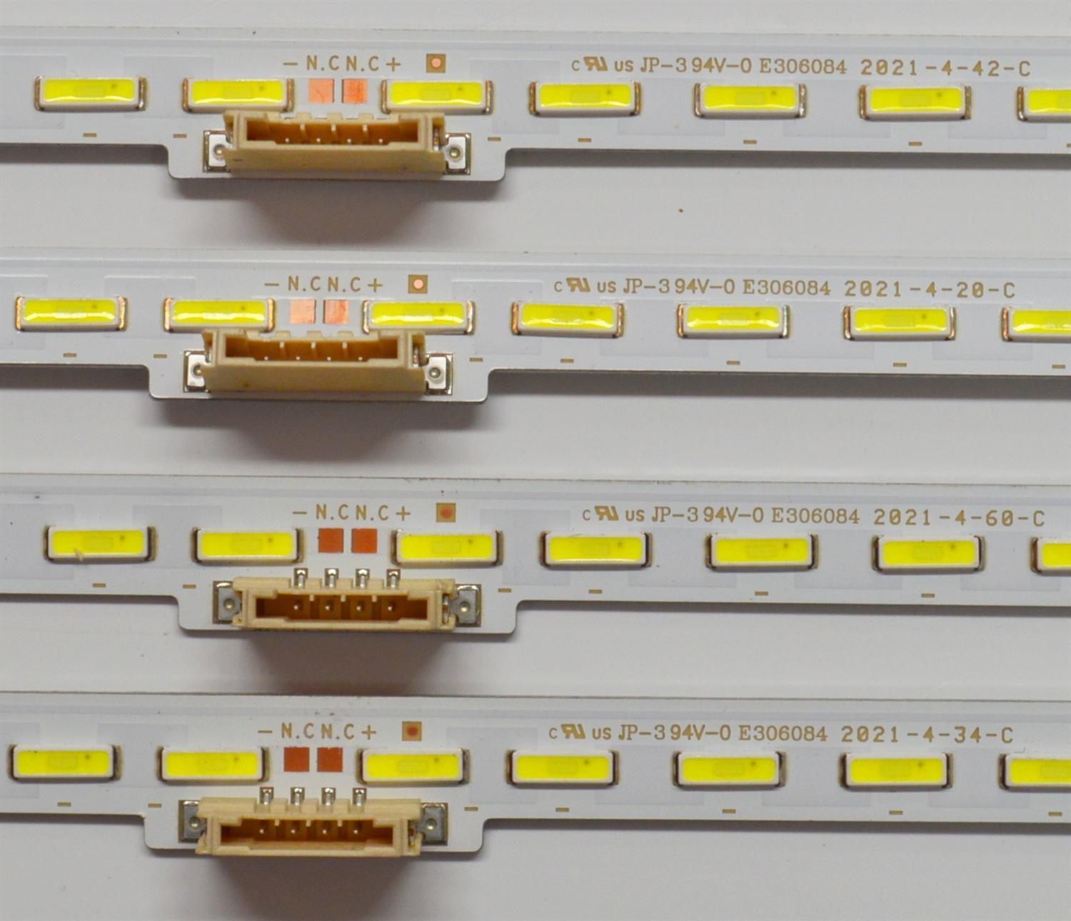 KIT DE LEDS ORIGINAL PARA TV SAMSUNG 4 PIEZAS / NUMERO DE PARTE BN96-48378A / L1_RU8K_H2_CEM_S42(1)_R1.0_SC4_100_LM41-00775A / LM41-00775A / 48378A / PANEL CY-NR082FGLV1H / MODELO UN82RU800D / UN82RU8000 / UN82RU9000 / LH82QEREBGCXZA / LH82QEREBGCXGO - Imagen 4