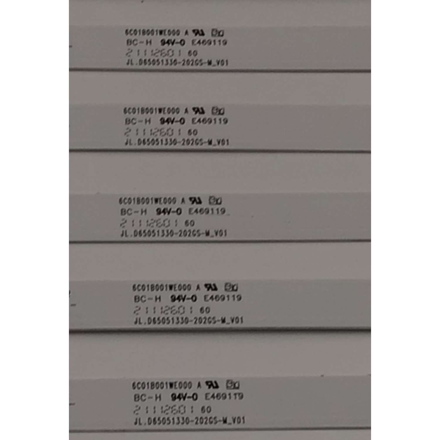 KIT DE LEDS PARA TV VIZIO ORIGINAL 12 PIEZAS / NUMERO DE PARTE JL.65051330-202GS-M / JL.65051330-202GS-M_V01 / 6C01B001WE00 A / FAMEC00002Z1AUXLB00EQCTE / PANEL V650DJB-E03 REV.C1 / DISPLAY V650DJB-203 / MODELO M65Q6-J09 - Imagen 2