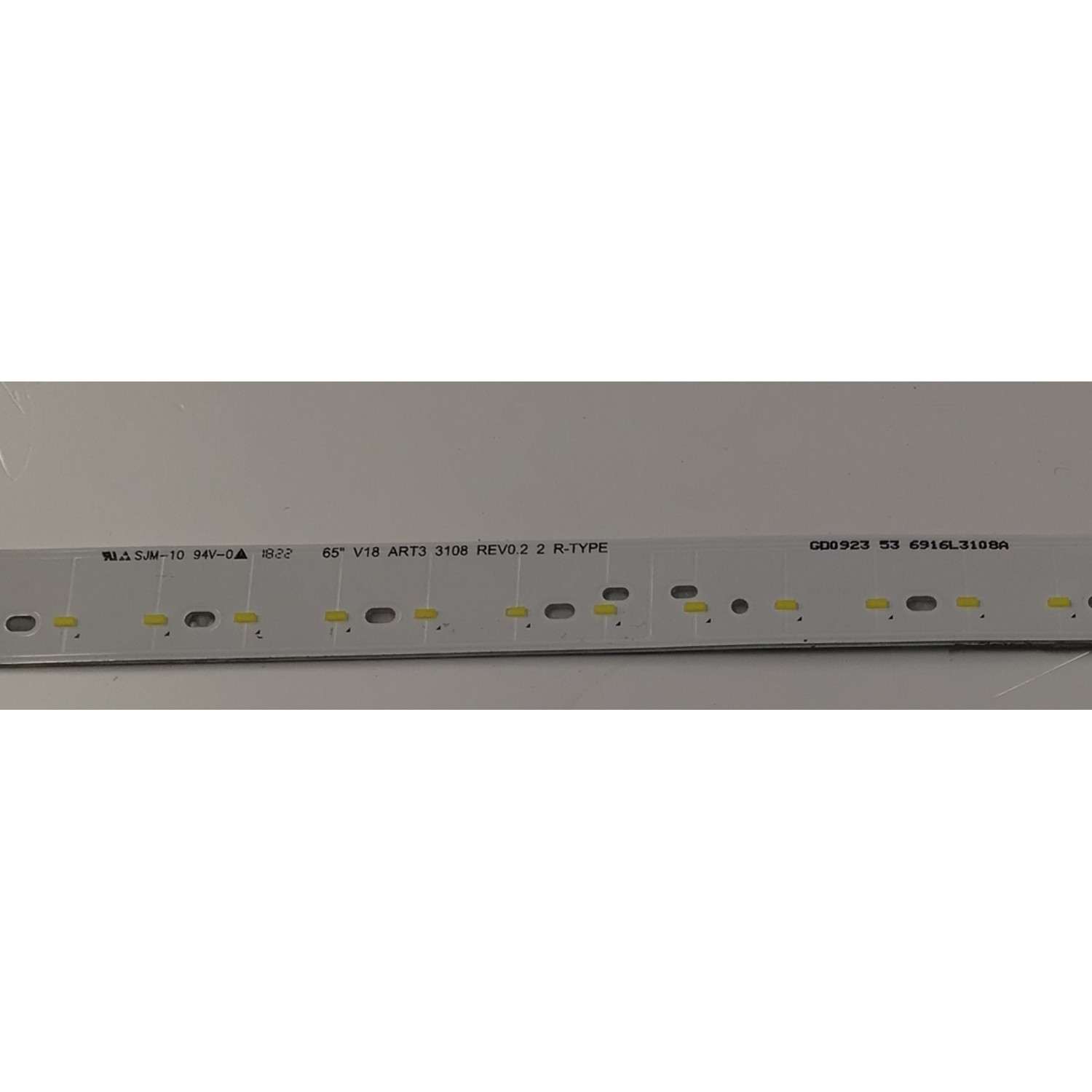 KIT DE LEDS PARA TV LG ORIGINAL 2 PIEZAS / NUMERO DE PARTE 6916L-3108A / 6916L-3110A / 65" V18 ART3 3108 REV0.2 2 R-TYPE / 65" V18 ART3 3110 REV0.2 2 L-TYPE / PANEL LC650EQG / DISPLAY LC650EQG (FL)(M1) / MODELO 65UK7700AUB / 65UK7700PUD - Imagen 3