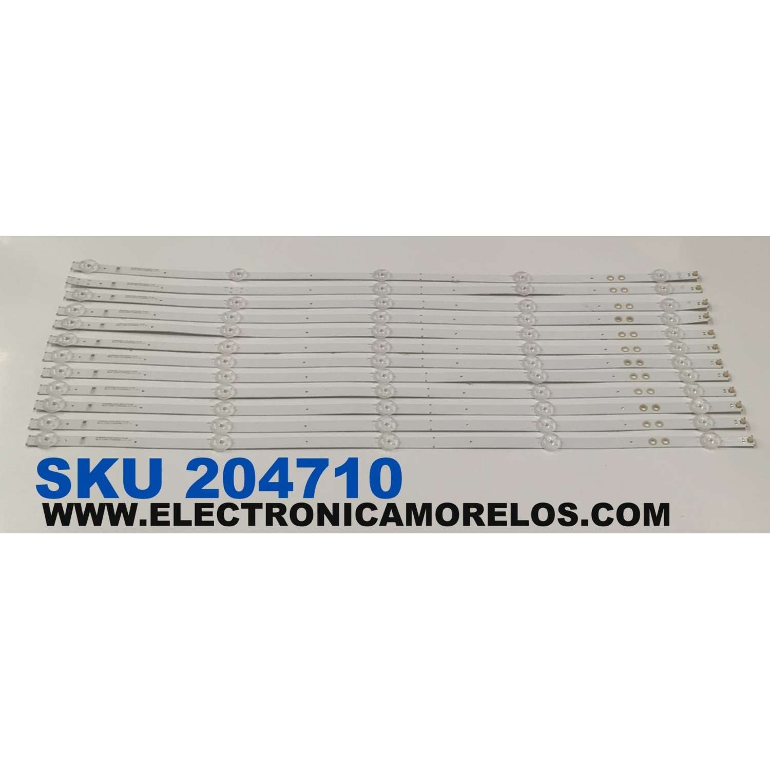 KIT DE LEDS ORIGINAL PARA TV SONY 12 PIEZAS / NUMERO DE PARTE SVA650A66 / SVA650A66_5LED_REV04_171128 / SHJ69 / AT211 / PANEL T650QVF06.6 / DISPLAY T650QVN07.0 / MODELO KD-65X750F / KD65X750F