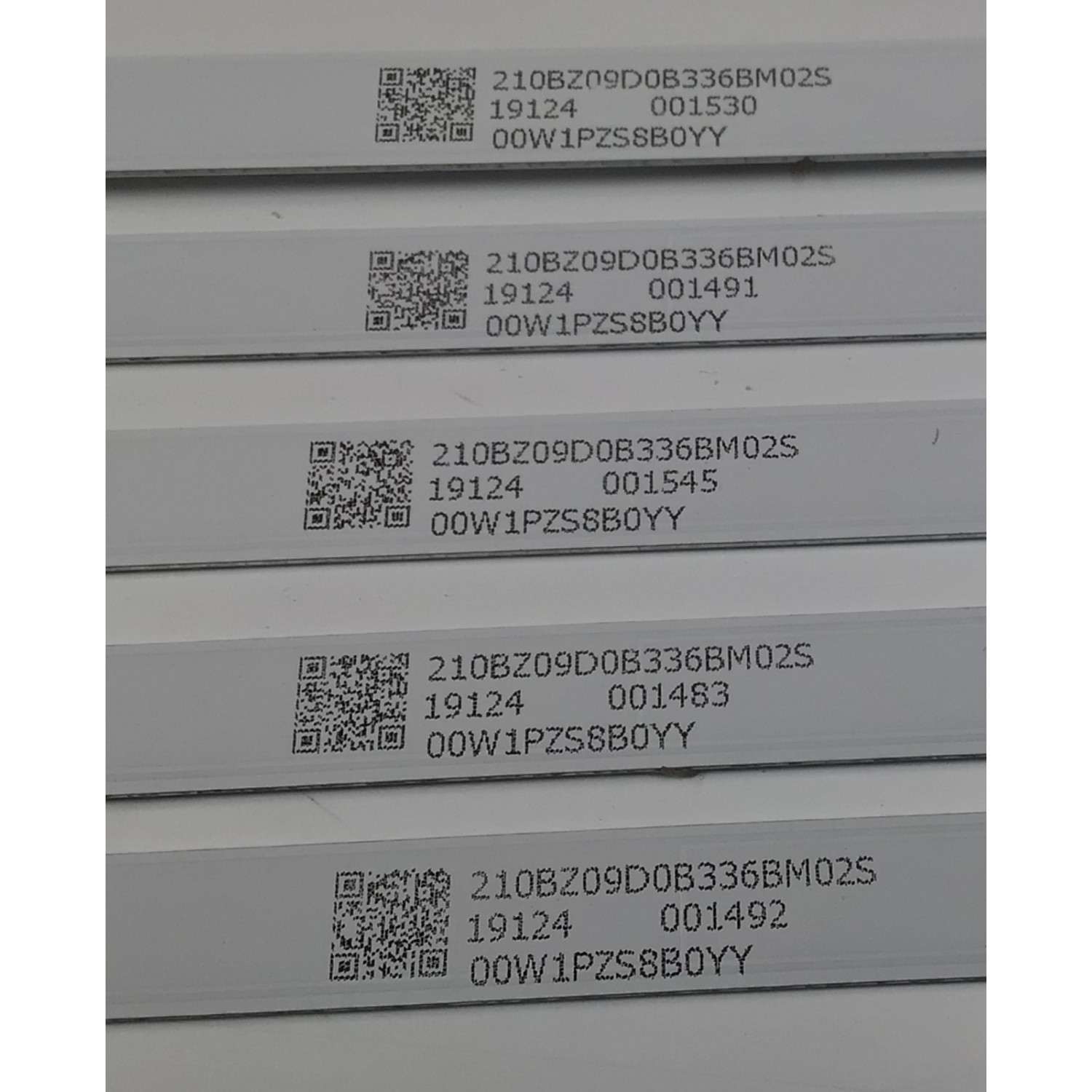 KIT DE LEDS PARA TV ONN ORIGINAL 5 PIEZAS / NUMERO DE PARTE M08-TP55030-0901N-4271B / SHINEON M08-TP55030-0901N-4271B / 210BZ09D0B336M02S / 00WY1PZS8B0YY / 19124 / MODELO ONA55UB19E06 / 0NA55UB19E06 - Imagen 2