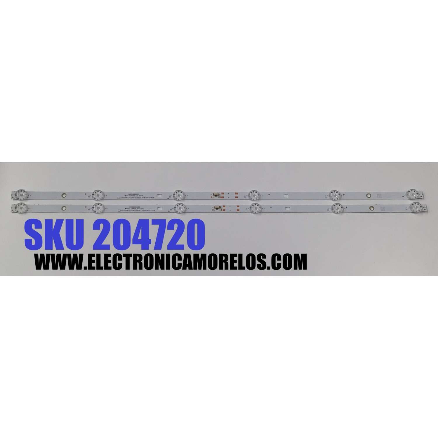 KIT DE LEDS ORIGINAL PARA TV ONN 2 PIEZAS / NUMERO DE PARTE 30332006002DS / LED32D06-ZC22AG-03DSEZ / 240817BC02 / 32000M16H / PANEL T320XVN02.H / DISPLAY T320XVN02.H / MODELO 100012589 32"