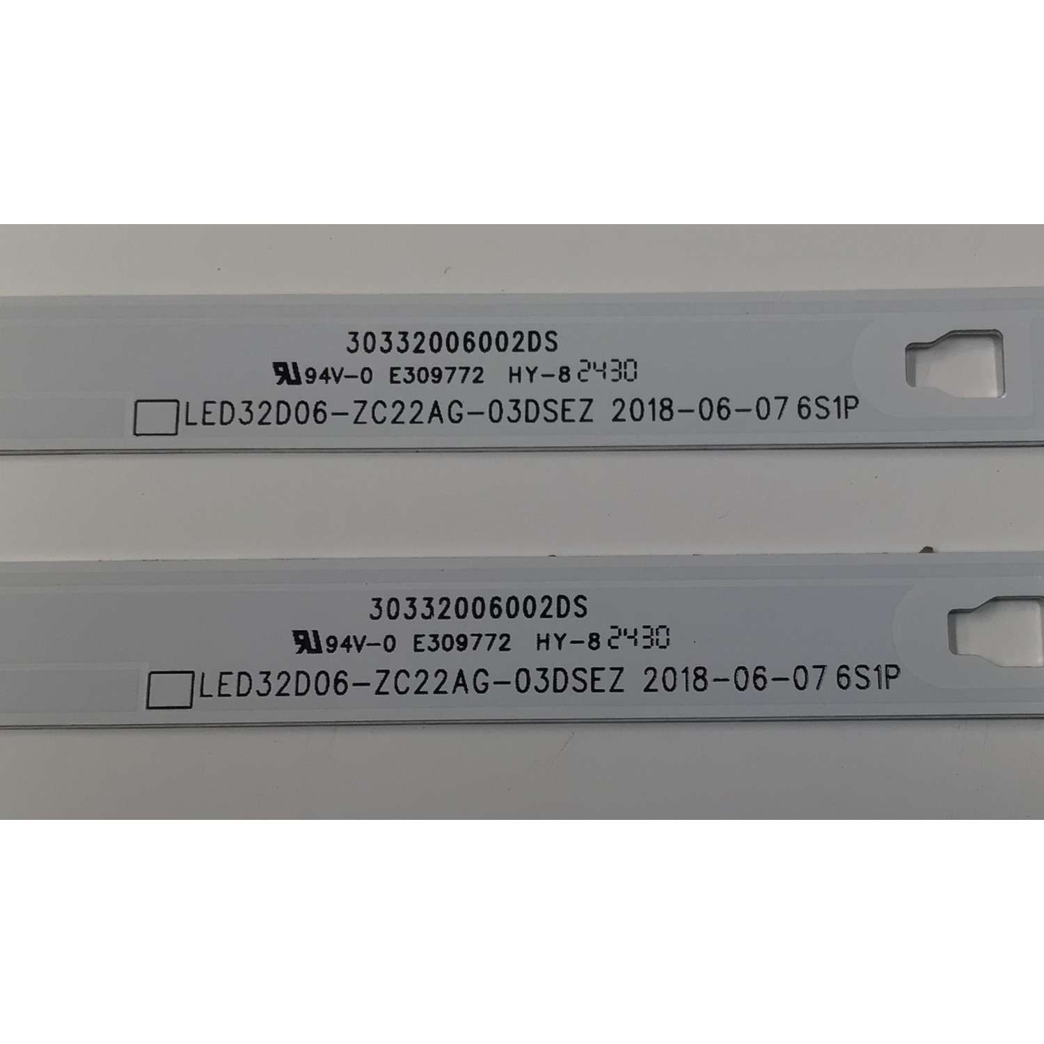 KIT DE LEDS ORIGINAL PARA TV ONN 2 PIEZAS / NUMERO DE PARTE 30332006002DS / LED32D06-ZC22AG-03DSEZ / 240817BC02 / 32000M16H / PANEL T320XVN02.H / DISPLAY T320XVN02.H / MODELO 100012589 32" - Imagen 2