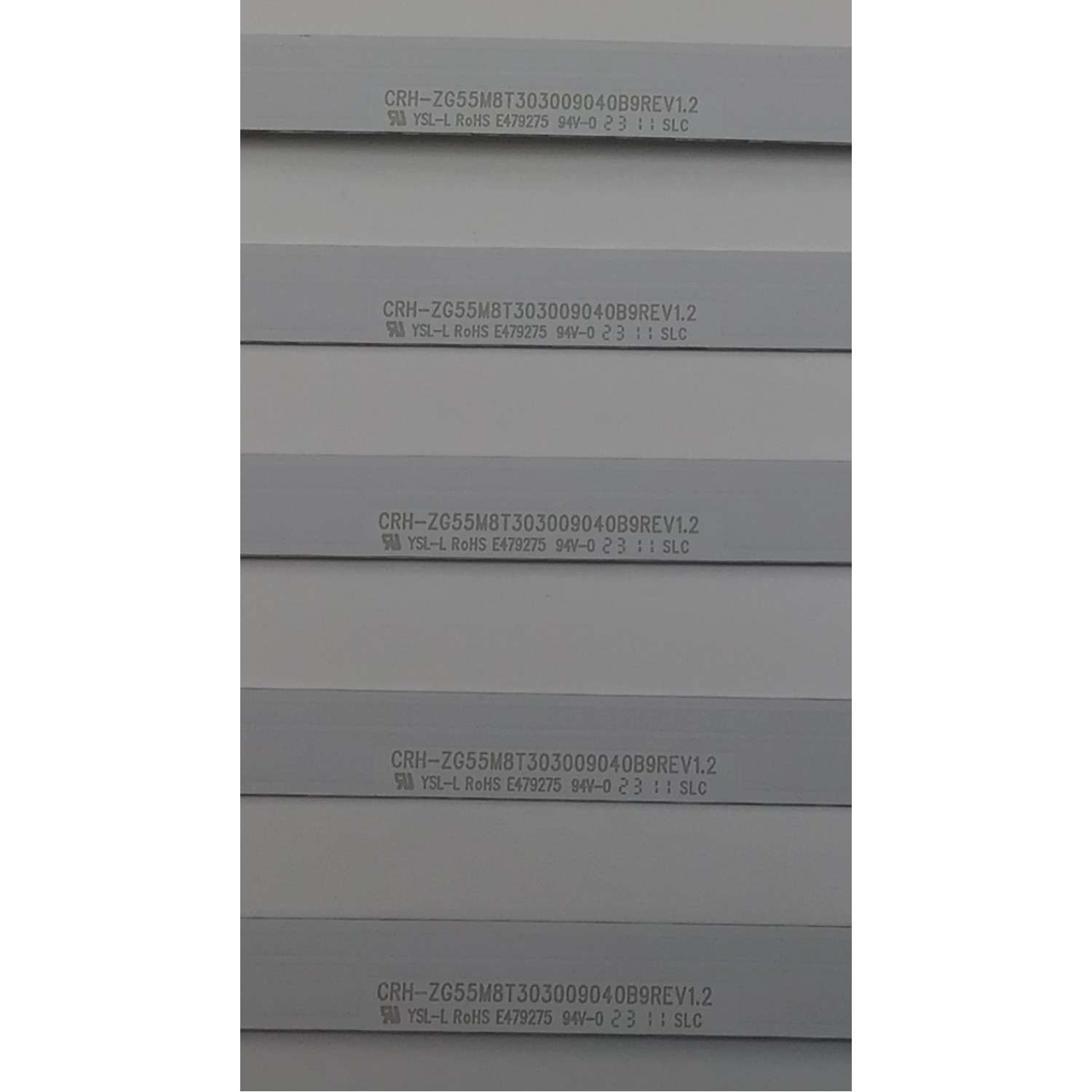 KIT DE LEDS PARA TV ATVIO ORIGINAL 5 PIEZAS / NUMERO DE PARTE CRH-ZG55M8T303009040B9REV1.2 / CRH-ZG55M8T303009040B9 / 55G5N / B230402A1Z / LB-C550-G5N-U-C-9-12-X9 / Y166-L07-JA-2 / 258618 / MODELO ATV5523KR - Imagen 2