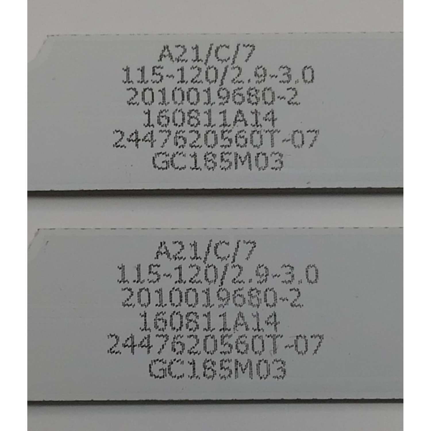 KIT DE LEDS PARA TV RCA ORIGINAL 2 PIEZAS / NUMERO DE PARTE 303GC185033 / GC185D04-ZC21FG-01 / GC185M03 / 2010019680-2 / 160811A14 / 2447620560T-07 / MODELO RT1971-AC - Imagen 3