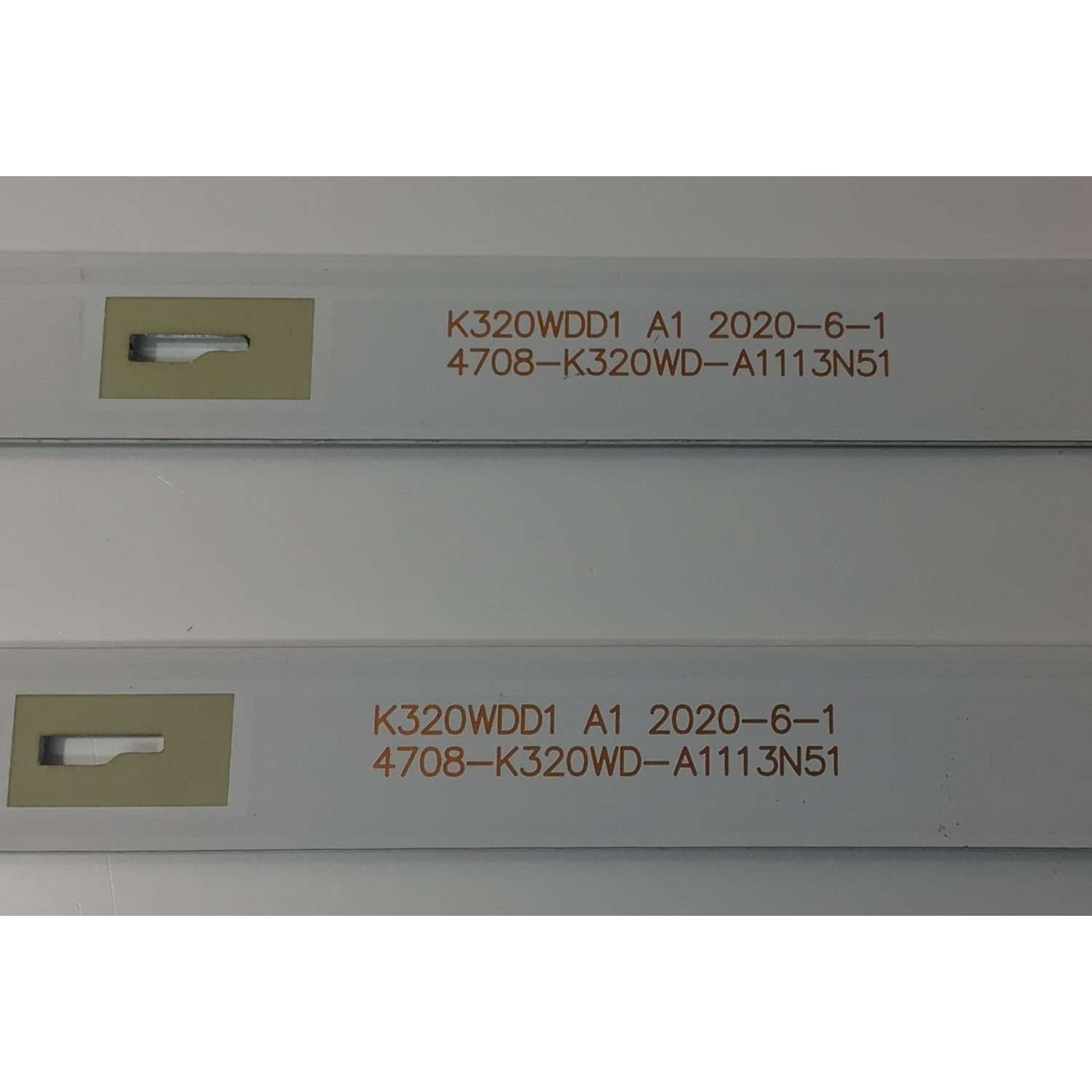 KIT DE LEDS ORIGINAL PARA TV ONN 2 PIEZAS / NUMERO DE PARTE 303KG320005BD / 303KG320005 / KG32D06-ZC26AG-01BD / KG32D06-ZC26AG-01 / 4708-K320WD-A1113N51 / K320WDD1 A1 / 230731AB05 / 2010102266 / BMTC/KG320M05 / PANEL K320W001 / MODELO 100012589 32" - Imagen 3